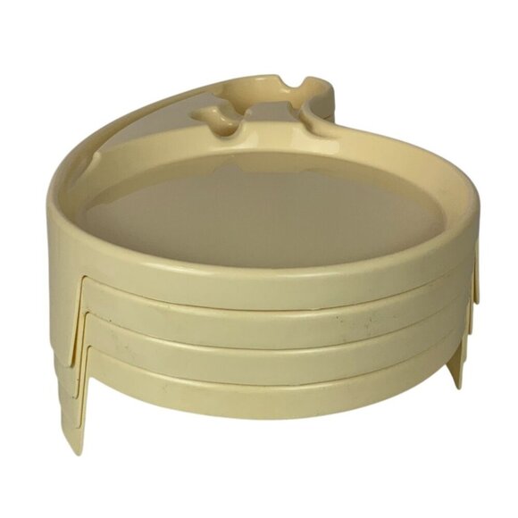 Debbie Meyers Buffet Genius 4 Party Trays Plate Cup Utensil Holders Stackable - Picture 6 of 10